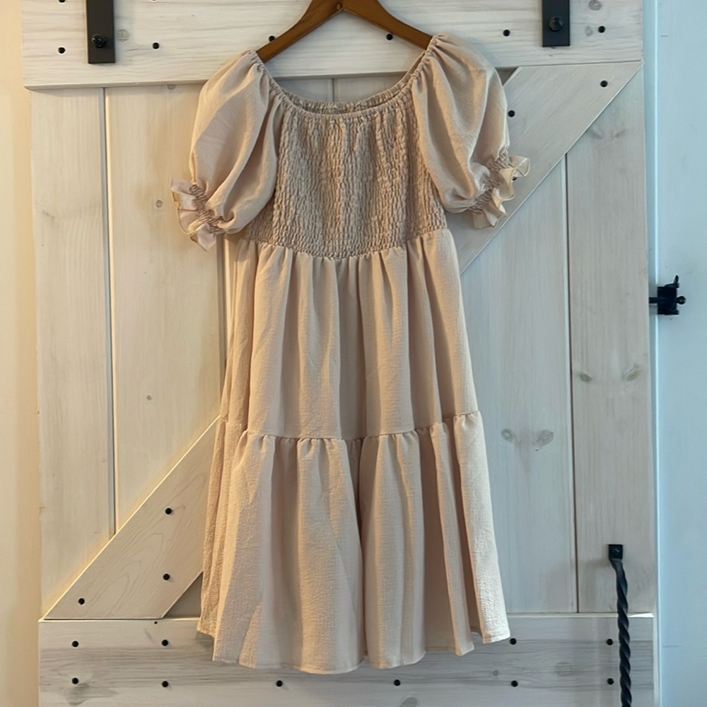 Off white midi dress